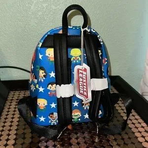 Loungefly DC Comics Justice League Chibi Print Brand New with Tags Loungefly DC Comics Justice League Chibi Mini Backpack  main image 3
